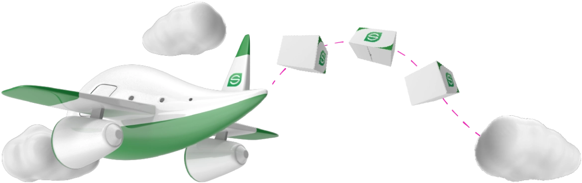 Avión y nubes